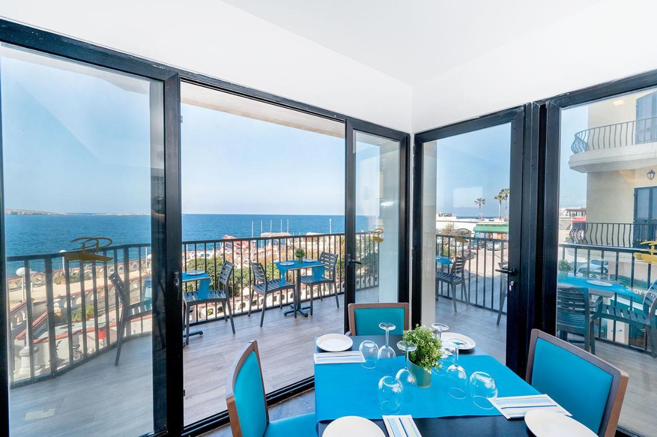 Islet Promenade Seafront Apartment With Large Corner Terrace By Getawaysmalta Bahía de San Pablo Exterior foto